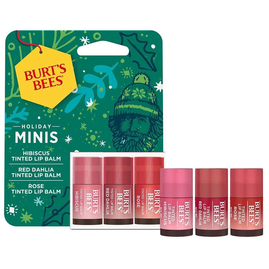 商品Burt's Bees|Tinted Lip Balm Gift Set, Holiday Minis,价格¥58,第3张图片详细描述