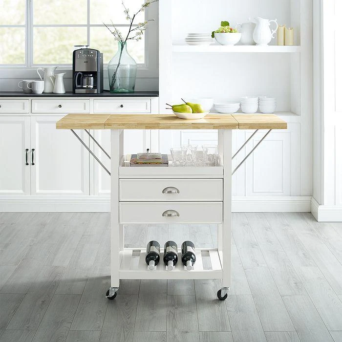 商品Sparrow & Wren|Bristol Double Drop Leaf Kitchen Cart,价格¥2748,第3张图片详细描述