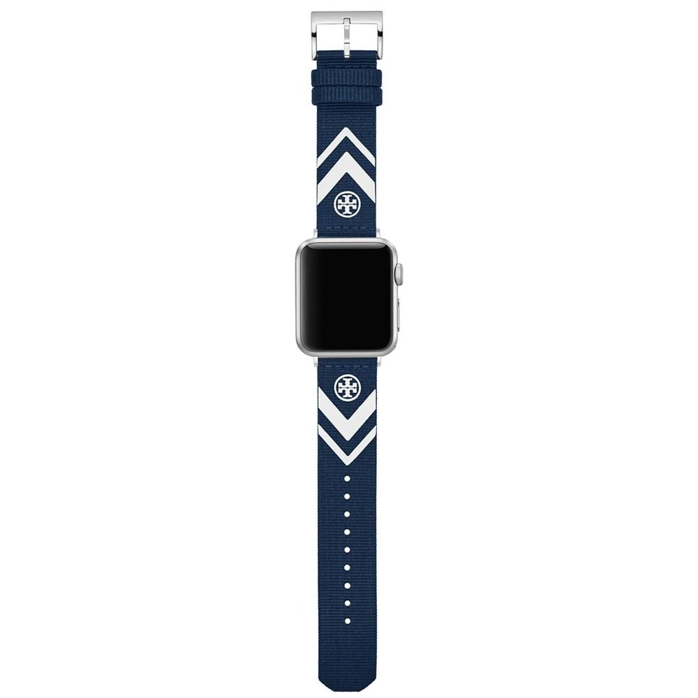 商品Tory Burch|Women's Navy Chevron Grosgrain Band For Apple Watch, 38 mm/40mm,价格¥722,第3张图片详细描述