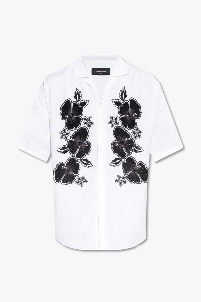 商品DSQUARED2|Dsquared2 Shirt With Sparkling Details,价格¥7071,第1张图片