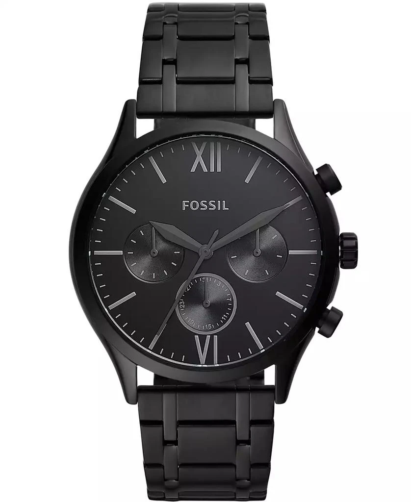 商品Fossil|Men's Fenmore Multifunction Black Bracelet Watch 44mm,价格¥1363,第1张图片