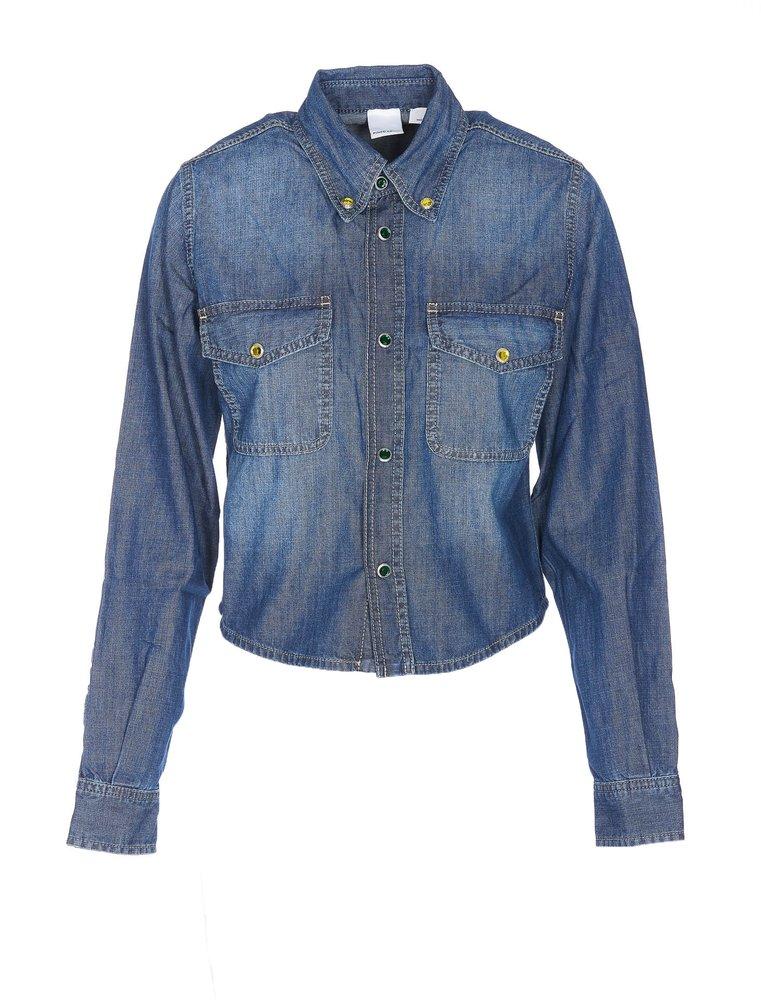 Pinko Buttoned Denim Shirt商品第1张图片规格展示