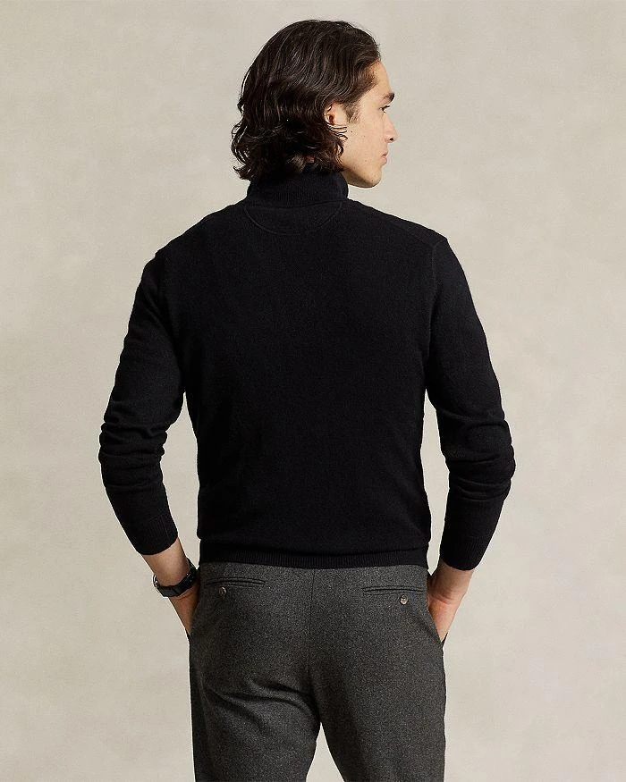 商品Ralph Lauren|Cashmere Regular Fit Quarter Zip Mock Neck Sweater - 100% Exclusive,价格¥1520,第3张图片详细描述