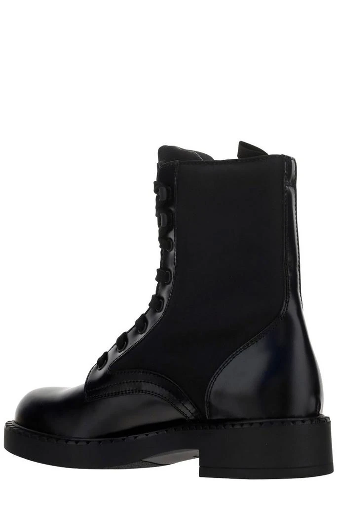 商品Prada|Prada Logo Plaque Lace-Up Ankle Boots,价格¥6088,第3张图片详细描述