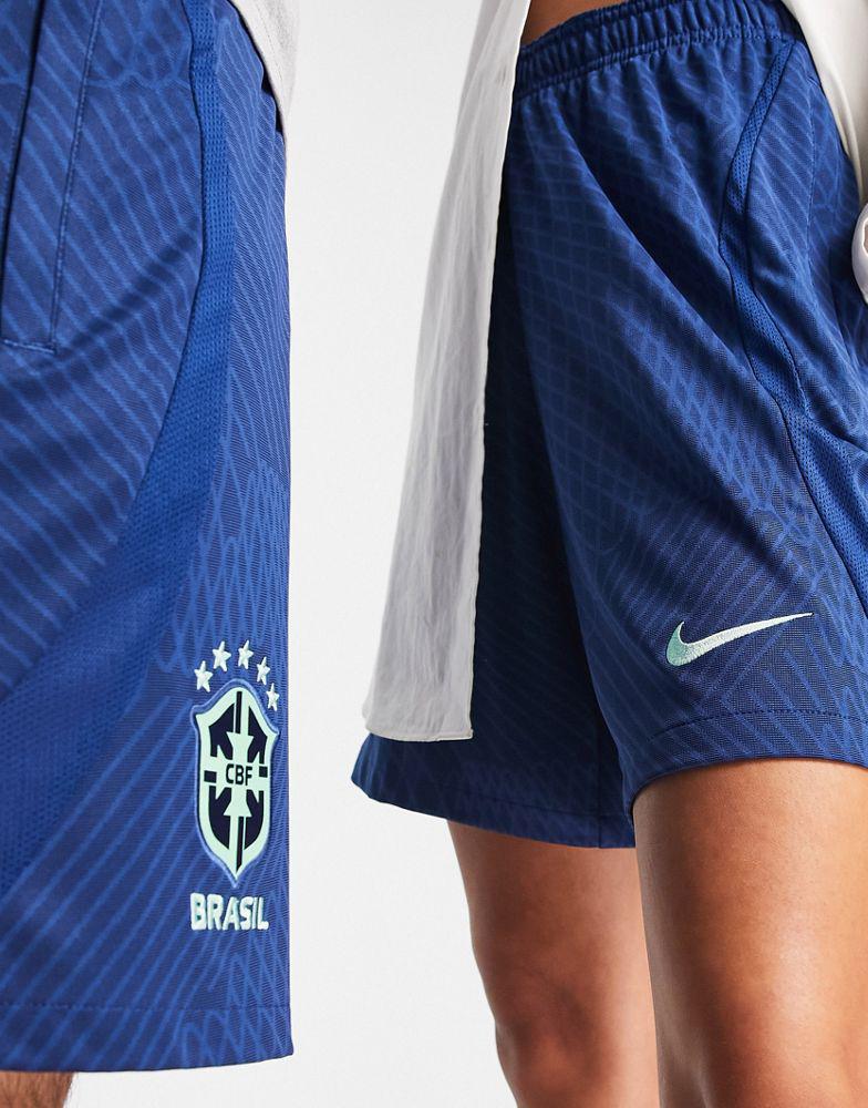 Nike Football World Cup 2022 Brazil unisex shorts in blue商品第2张图片规格展示