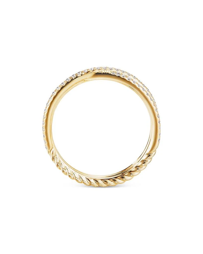 18K Yellow Gold DY Crossover® Micro Pavé Band Ring 商品