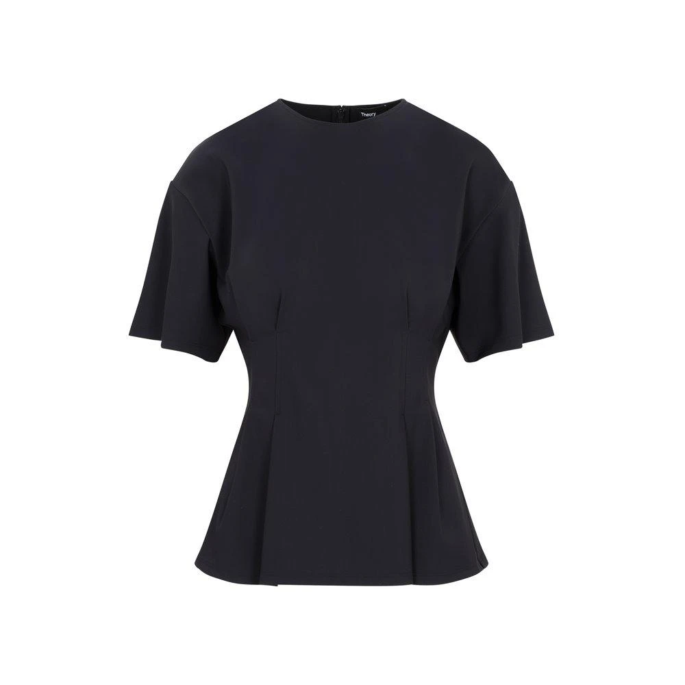 商品Theory|Theory Short-Sleeved Crewneck Corset Top,价格¥1289,第1张图片