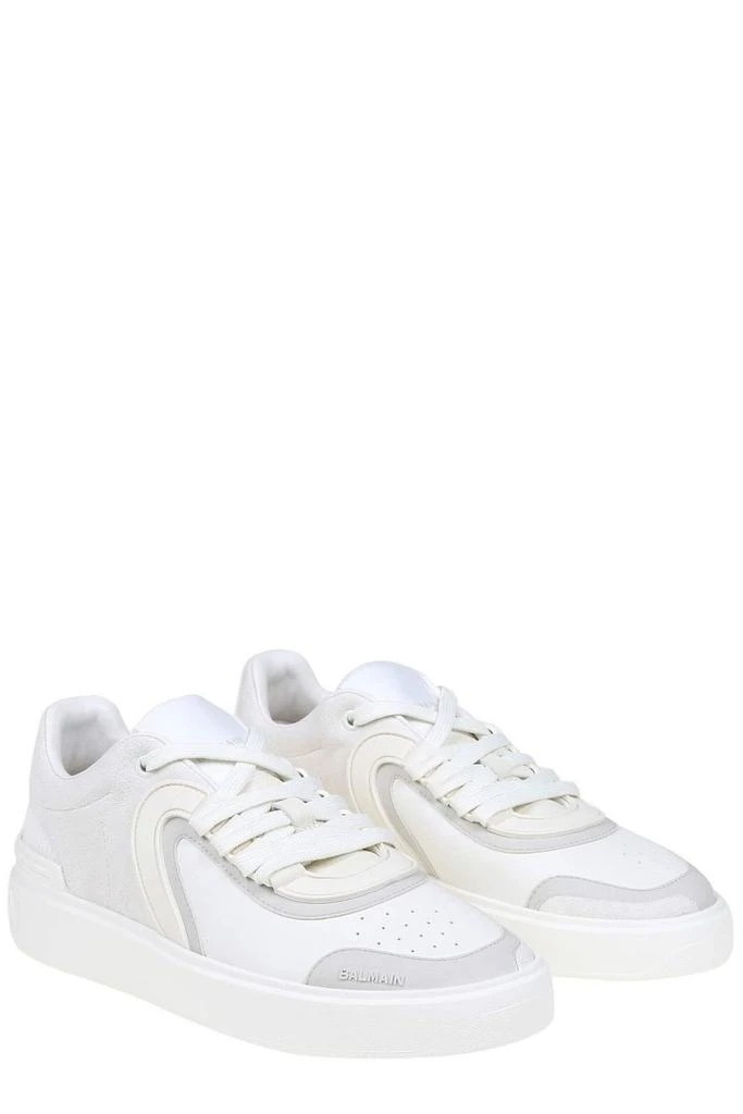 商品Balmain|Balmain Panelled Lace-Up Sneakers,价格¥2993-¥3595,第3张图片详细描述