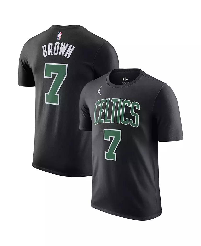 Мужская черная футболка Джейсона Тейтума Boston Celtics 2022/23 Statement Edition с именем и номером. image 2