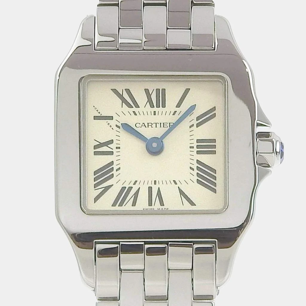 商品[二手商品] Cartier|Cartier White Stainless Steel Santos Demoiselle W25064Z5 Quartz Women's Wristwatch 20 mm,价格¥20330,第1张图片