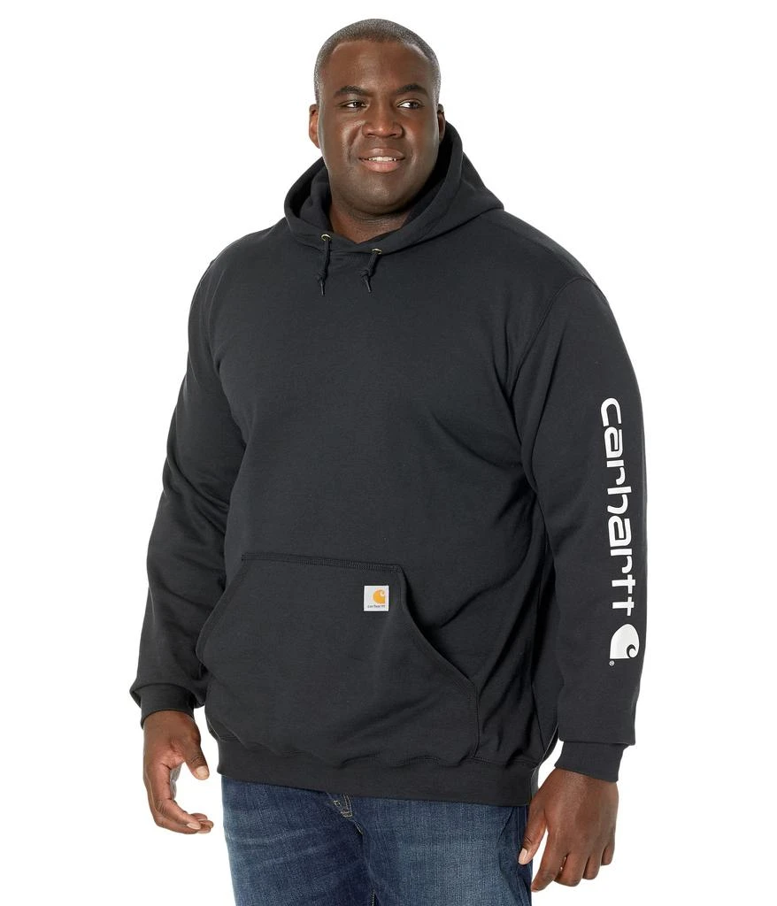 商品Carhartt|Big & Tall Midweight Signature Sleeve Logo Hooded Sweatshirt,价格¥408,第1张图片