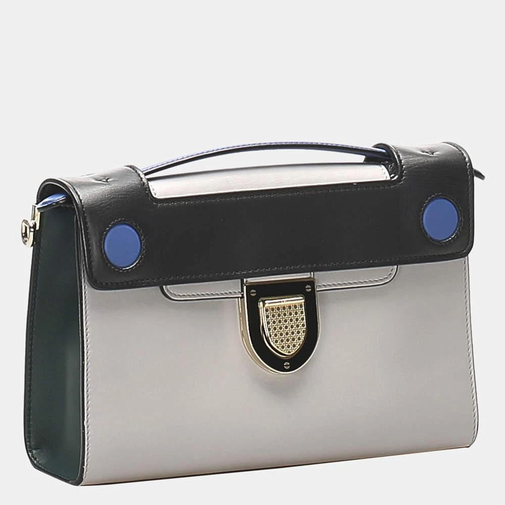 商品[二手商品] Dior|Dior Black/Grey Diorever Squad Leather Satchel,价格¥10595,第2张图片详细描述