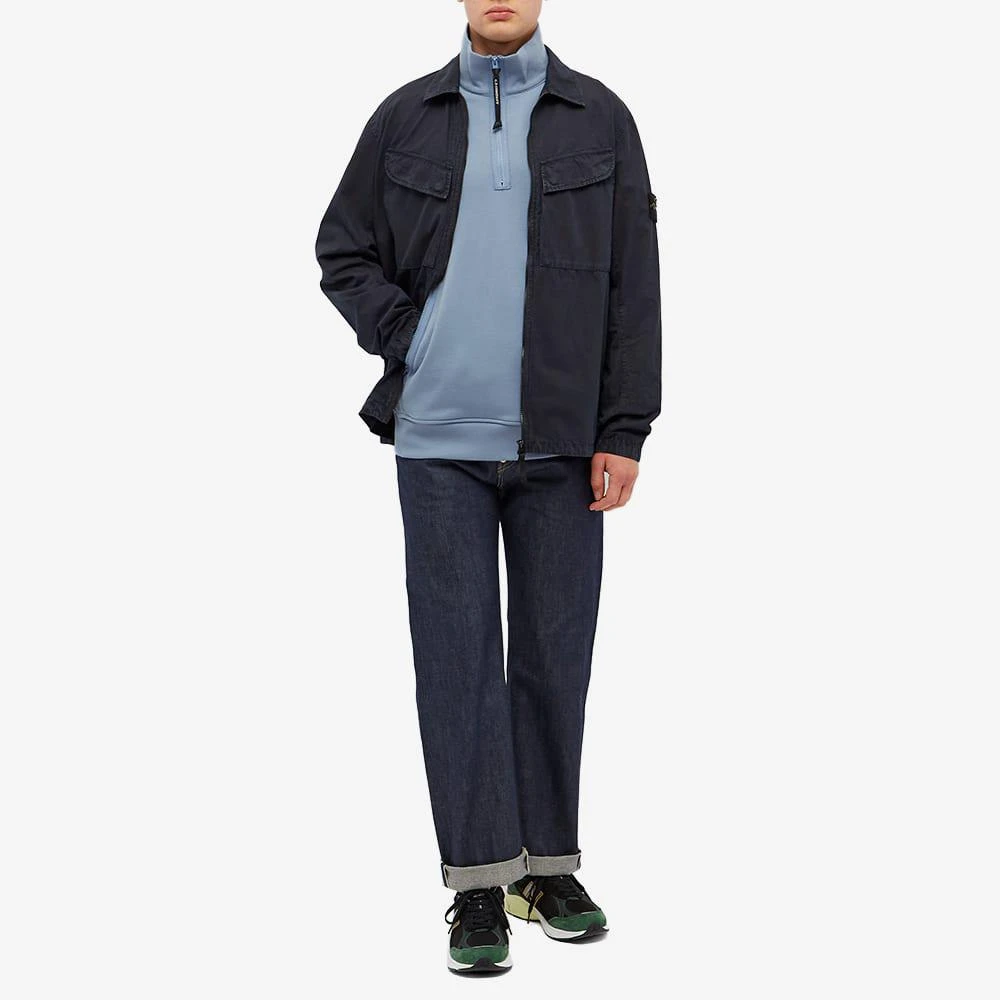 商品Stone Island|Stone Island Brushed Cotton Canvas Zip Overshirt,价格¥2546,第4张图片详细描述