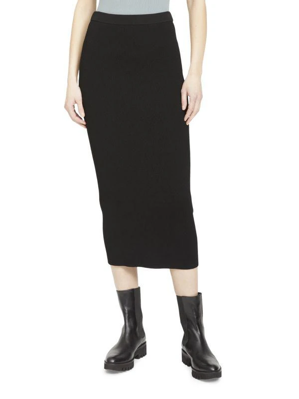商品Theory|Compact Rib-Knit Straight Midi Skirt,价格¥938,第1张图片