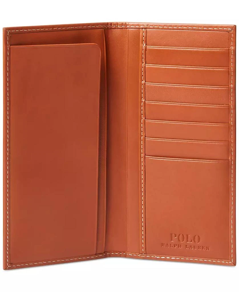 商品Ralph Lauren|Men's Burnished Leather Narrow Wallet,价格¥866,第2张图片详细描述