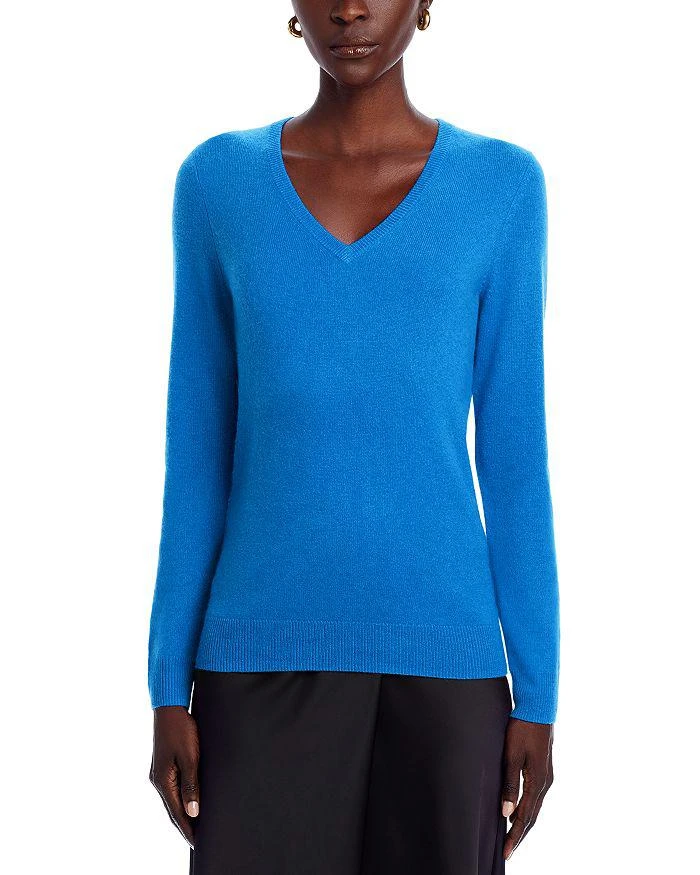 商品Bloomingdale's|C by Bloomingdale's V-Neck Cashmere Sweater - Exclusive,价格¥811,第5张图片详细描述