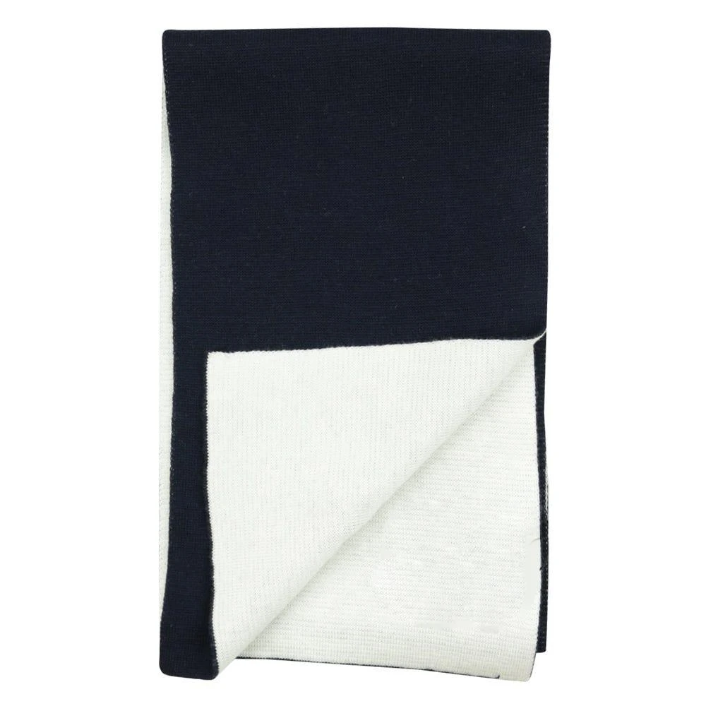 商品Hugo Boss|Navy & White Rubberised Logo Scarf,价格¥194,第3张图片详细描述