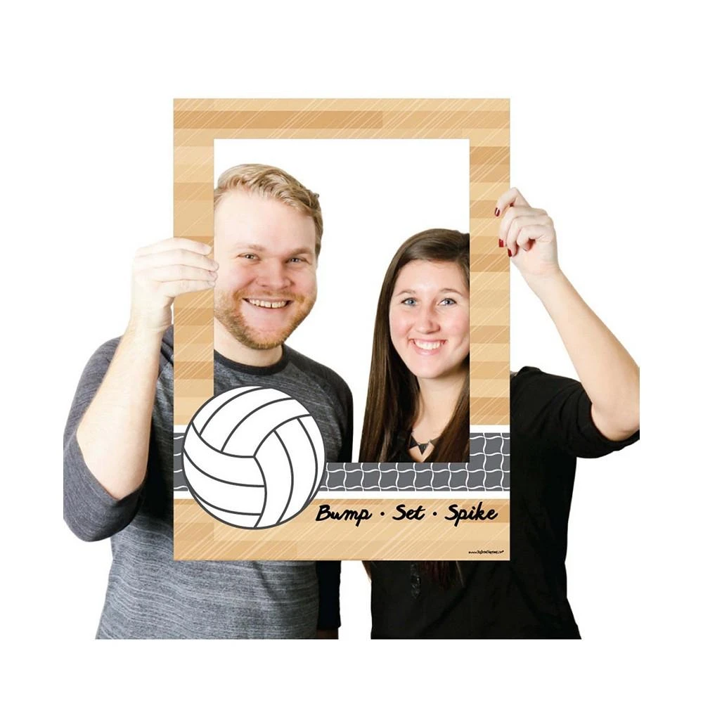 商品Big Dot of Happiness|Bump Set Spike - Volleyball - Party Selfie Photo Booth Picture Frame & Props,价格¥224,第3张图片详细描述