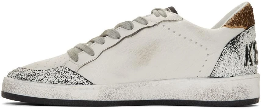 商品Golden Goose|White & Brown Snake Ball Star 运动鞋,价格¥2657,第3张图片详细描述