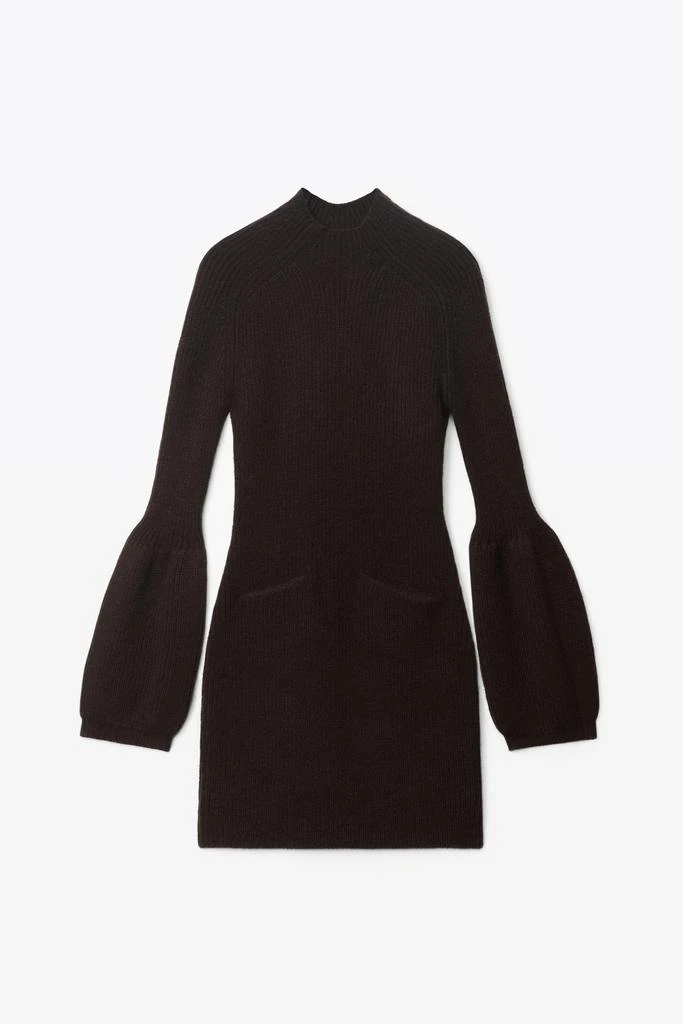 商品Alexander Wang|LONG-SLEEVE MINI DRESS IN CASHMERE WOOL,价格¥2447,第3张图片详细描述