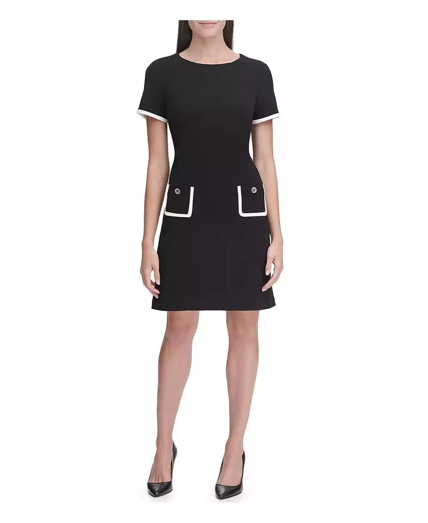 商品Tommy Hilfiger|Women's Colorblocked Pocket Sheath Dress,价格¥289,第1张图片
