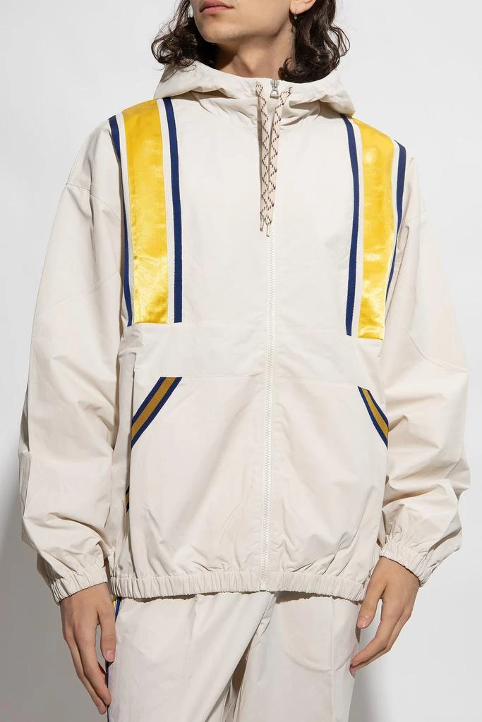 商品Gucci|Gucci Striped Detail Hooded Jacket,价格¥9794,第2张图片详细描述