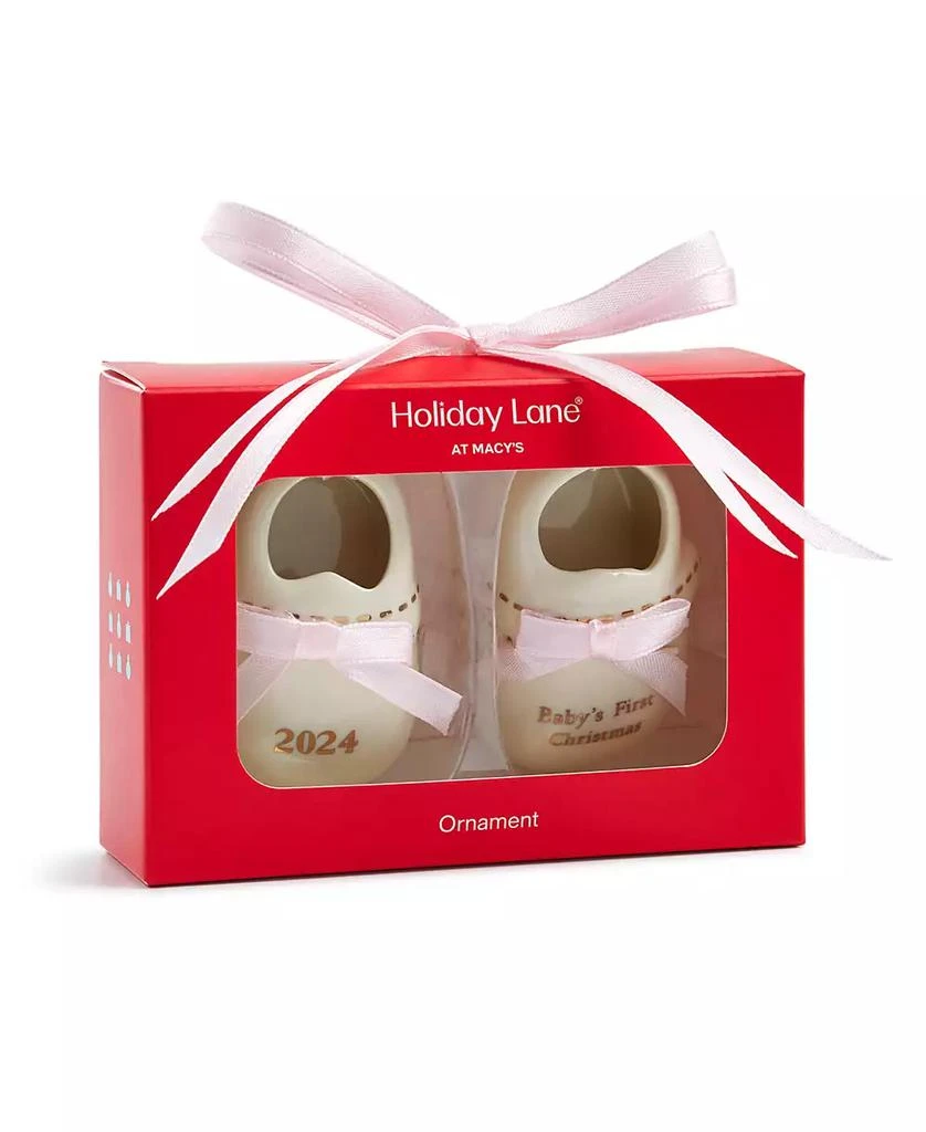 商品Holiday Lane|2024 Baby's First Christmas Pink Ornament Exclusively at Macy's,价格¥60,第3张图片详细描述