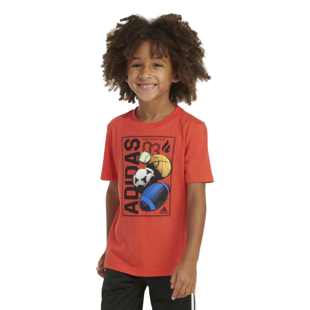 商品Adidas|SS Global Sport Tee(Toddler/Little Kid),价格¥134,第1张图片