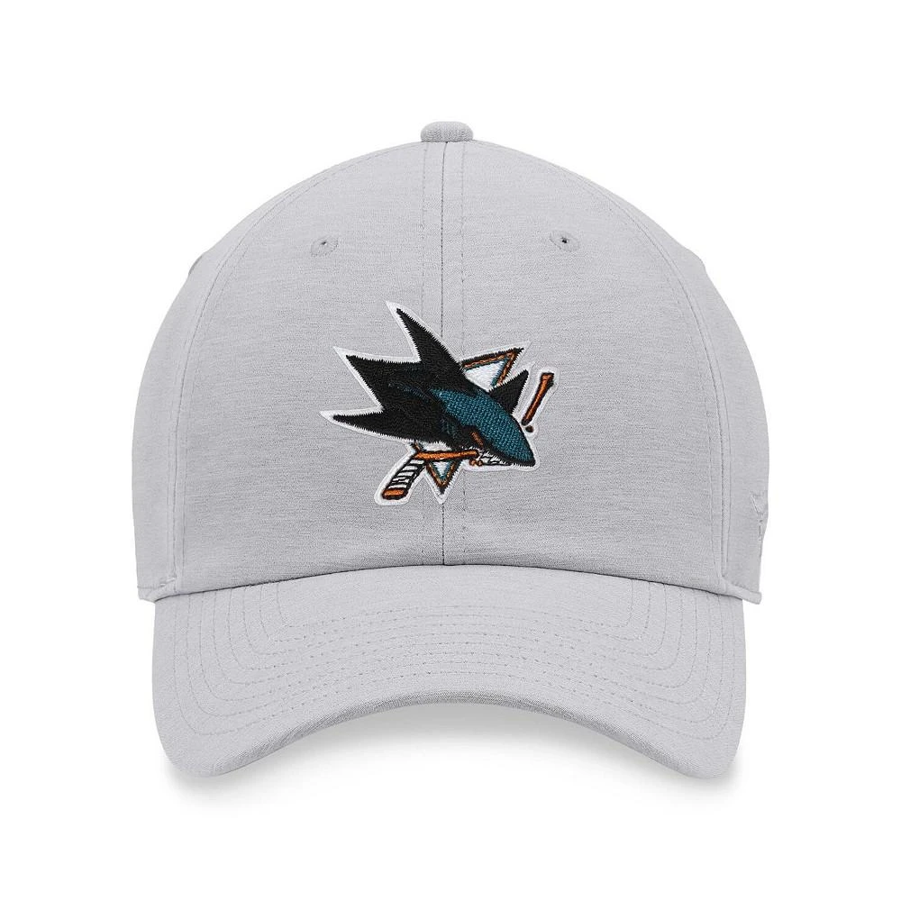 商品Fanatics|Men's Heather Gray San Jose Sharks Logo Adjustable Hat,价格¥167,第4张图片详细描述