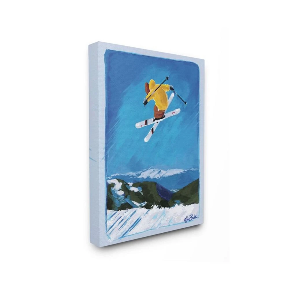 商品Stupell Industries|Winter Athlete Ski Jump Snow Sports Art, 24" x 30",价格¥454,第1张图片