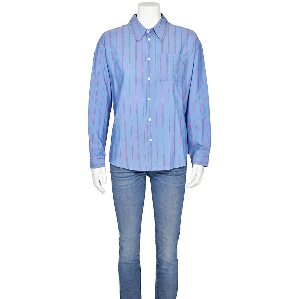 商品A.P.C.|Ladies Blue Chemise Boyfriend Striped Shirt,价格¥751,第1张图片