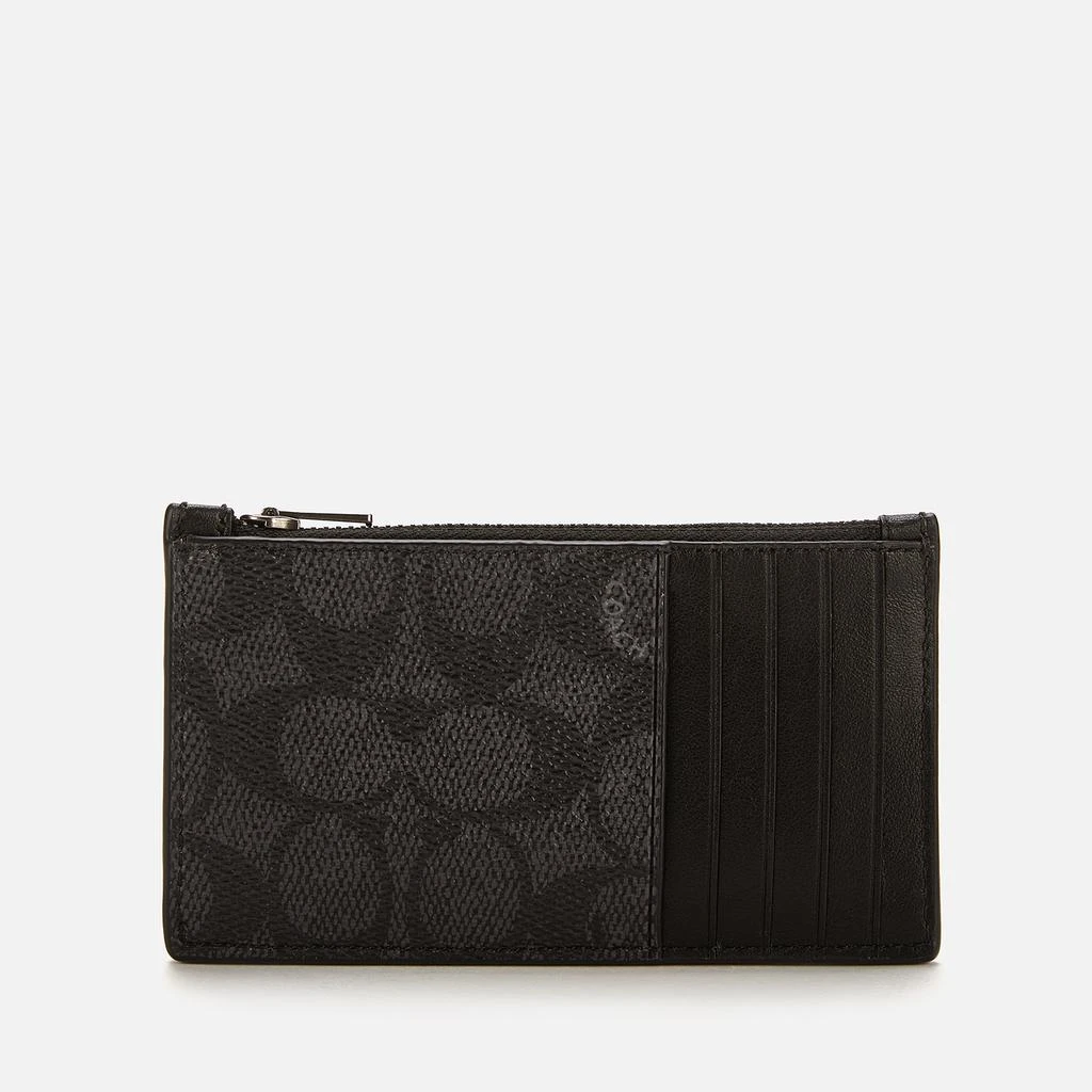 商品Coach|Coach Men's Zip Card Case In Signature Canvas,价格¥904,第2张图片详细描述