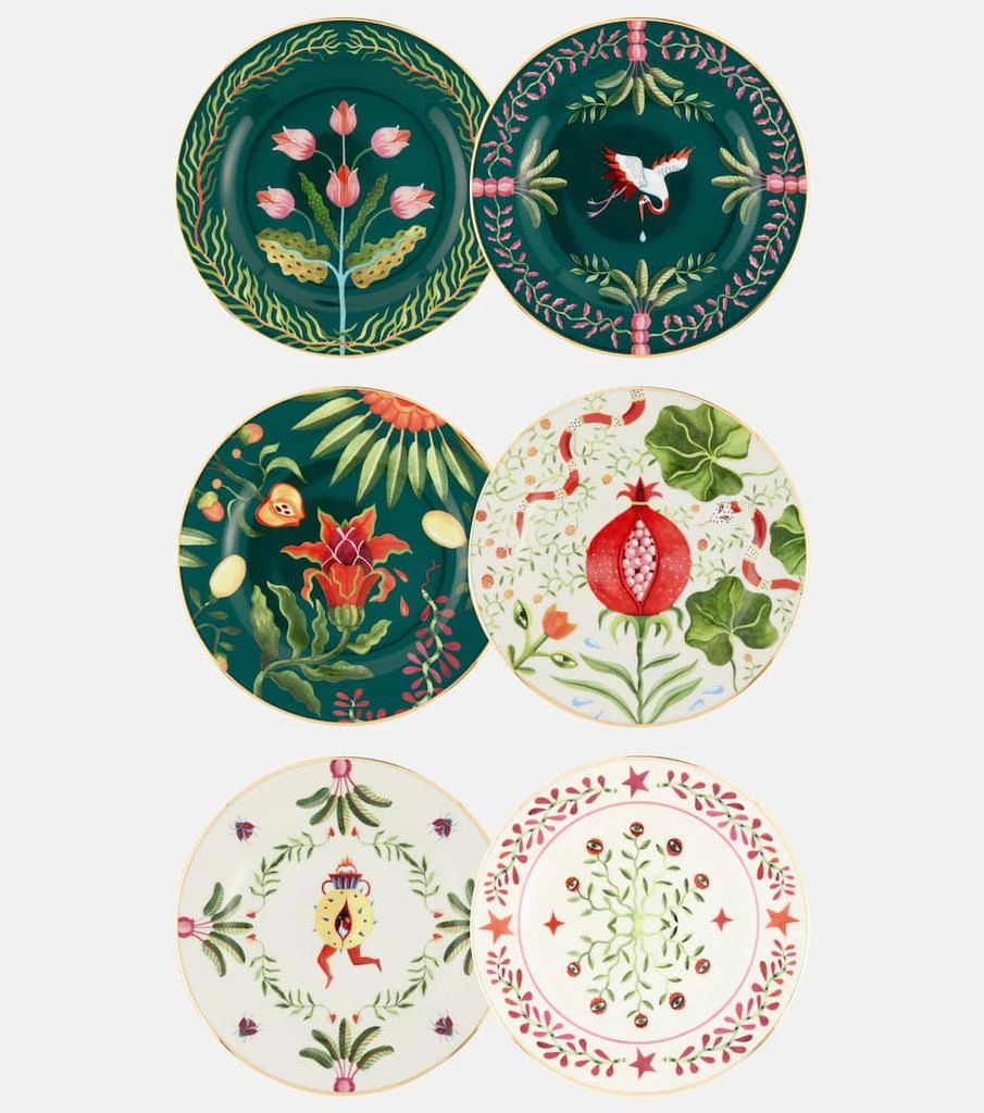 商品LA DOUBLE J|Mixed set of 6 dessert plates,价格¥3959,第1张图片