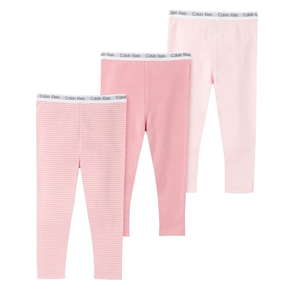 商品Calvin Klein|Baby Boys or Girls Organic Cotton Layette Pants, Pack of 3,价格¥147,第2张图片详细描述