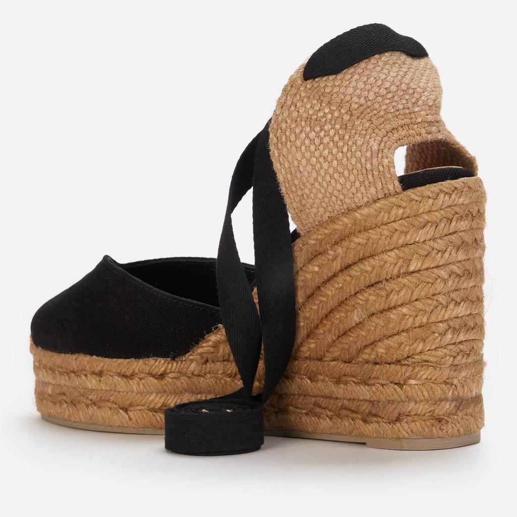 Castañer Women's Chiara 8Ed Wedged Espadrilles - Negro商品第2张图片规格展示