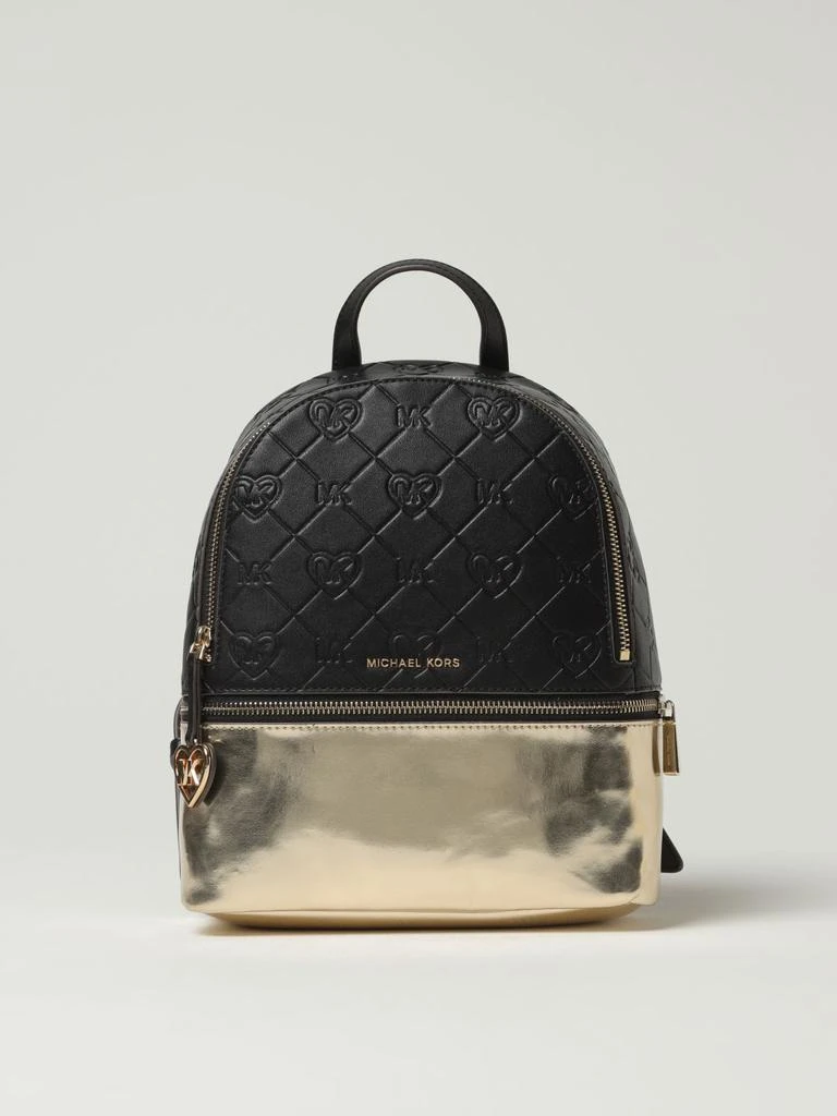 商品Michael Kors|Michael Michael Kors backpack in synthetic leather with all-over MK monogram,价格¥988,第1张图片