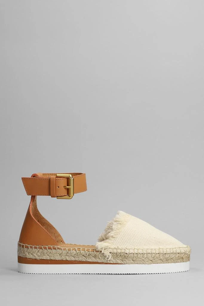 商品See by Chloé|See by Chloé Glyn Espadrilles In Beige Canvas,价格¥2164,第1张图片