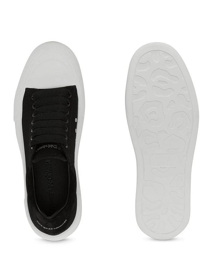 商品Alexander McQueen|Women's Deck Plimsoll Low Top Sneakers,价格¥3914,第4张图片详细描述