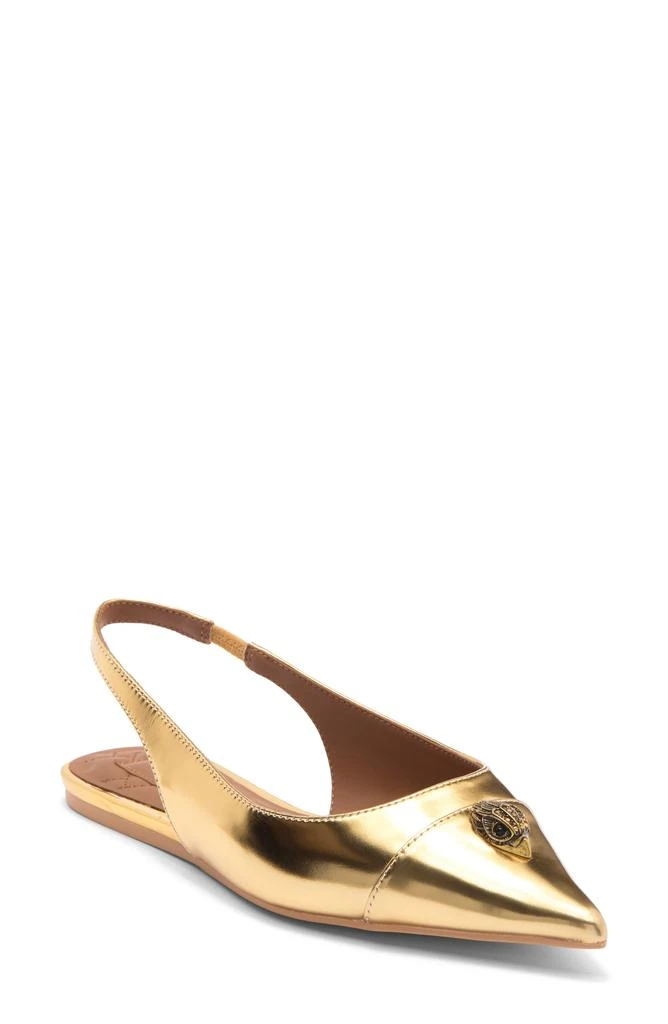 商品Kurt Geiger|Belgravia Eagle Slingback Flat,价格¥454,第1张图片
