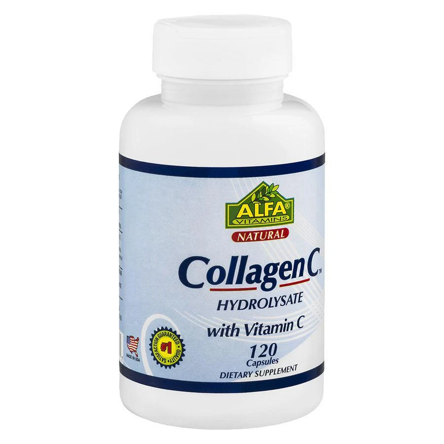 商品Alfa Vitamins|Collagen Hydrolysate With Vitamin C Capsules,价格¥67,第1张图片