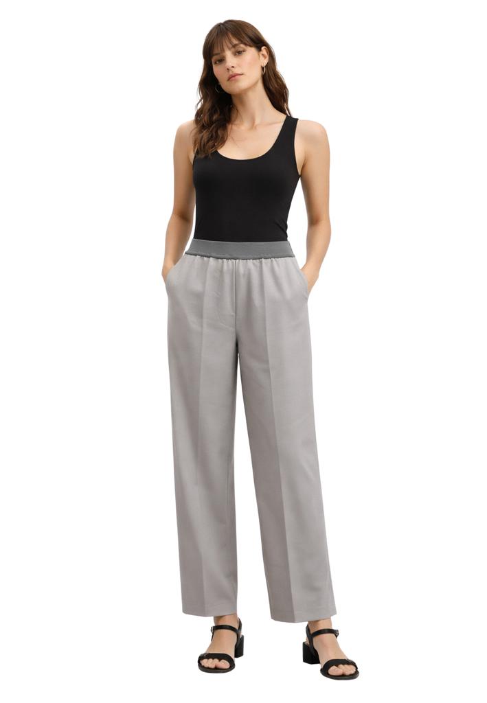 Pantalones de mujer talla M con cintura elástica image 2