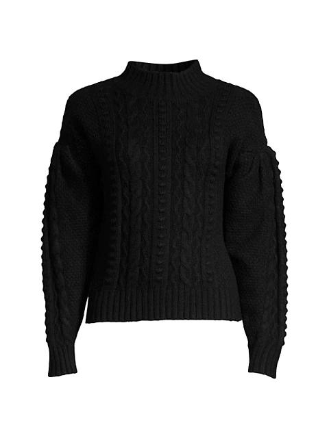 Airspun Cable-Knit Pullover Sweater商品第1张图片规格展示