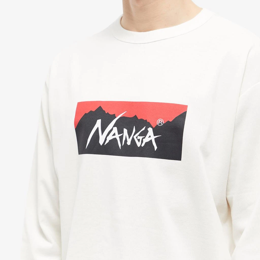 商品NANGA|NANGA Long Sleeve Eco Hybrid Box Logo T-Shirt,价格¥392,第5张图片详细描述