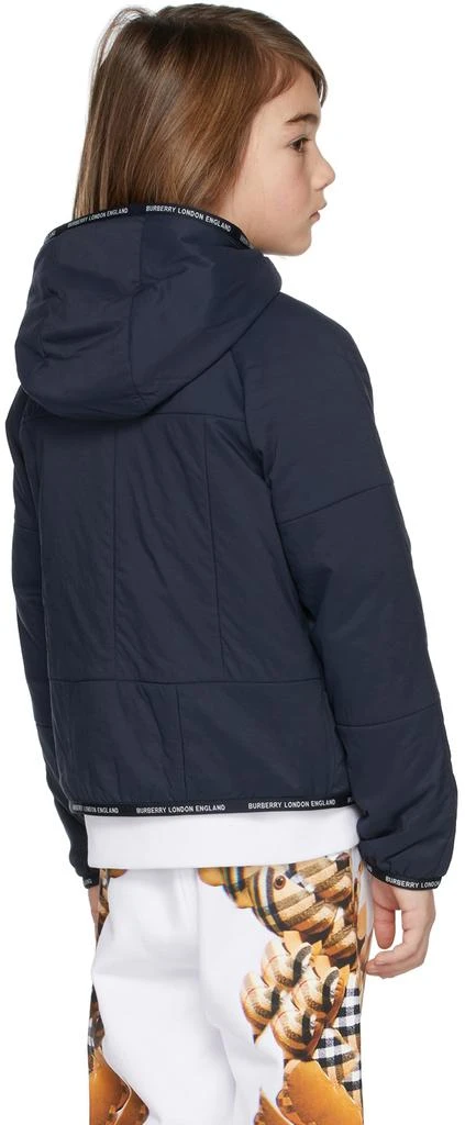 商品Burberry|Kids Navy Logo Tape Hooded Jacket,价格¥3978,第4张图片详细描述