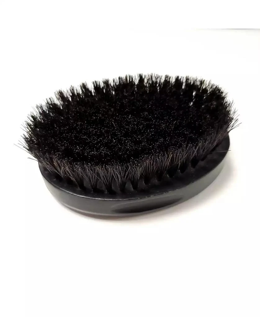 Barber Oval Military-Inspired Hair Brush 100% Natural Boar Bristles with Wood Palm Handle 商品