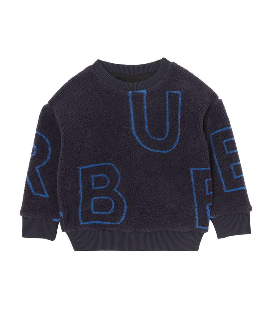 商品Burberry|Fleece Logo Sweatshirt (3-14 Years),价格¥2377,第1张图片