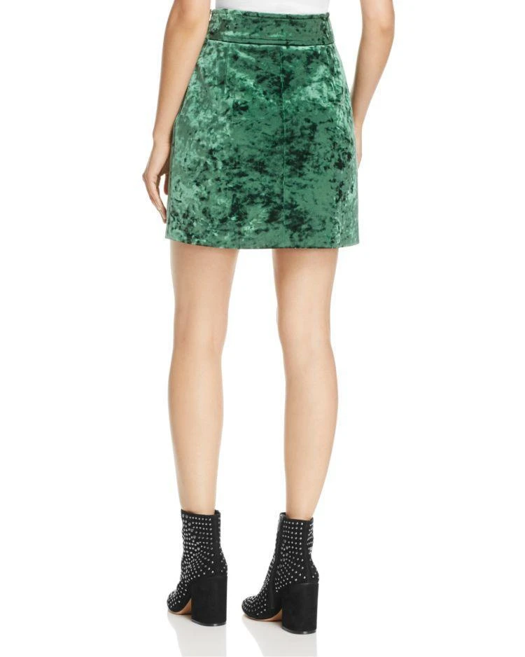 商品Sandro|Marylou Velvet Mini Skirt,价格¥933,第3张图片详细描述