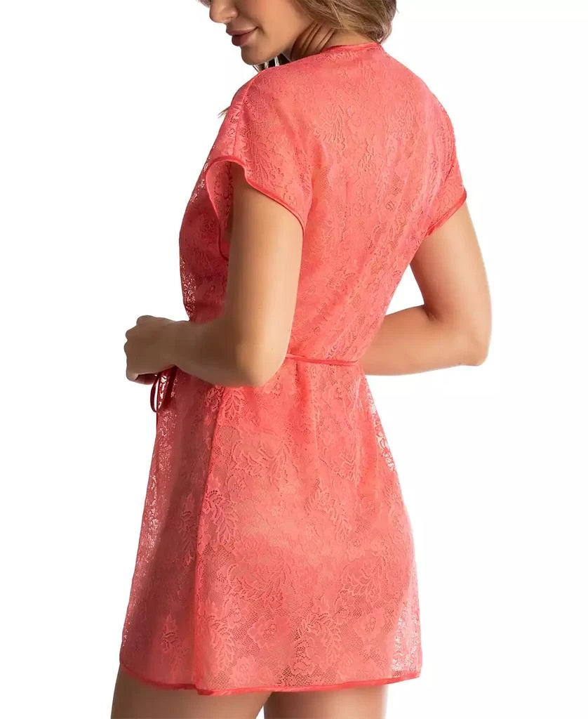 商品Linea Donatella|Women's Sexy Lace Teddy & Wrap Robe 2pc Lingerie Set,价格¥268,第2张图片详细描述