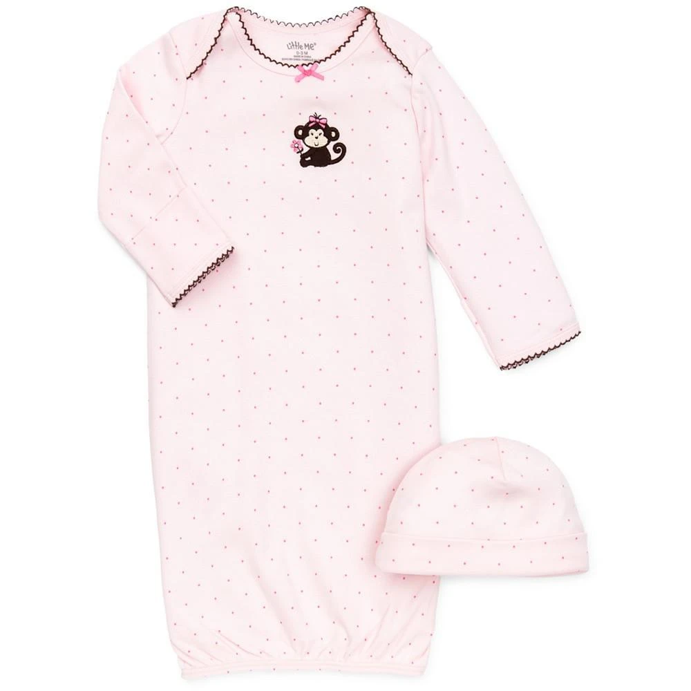 商品Little Me|女婴Baby Girls' 2-Piece Polka-Dot Cap & Gown Set,价格¥91,第1张图片