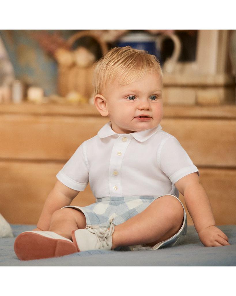 Boys' Cotton Shirt & Gingham Linen Shorts Set - Baby商品第3张图片规格展示